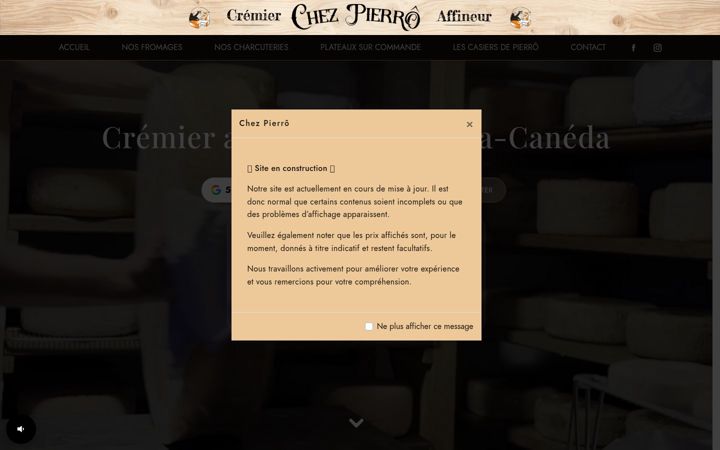 Screenshot van chezpierro-sarlat.fr