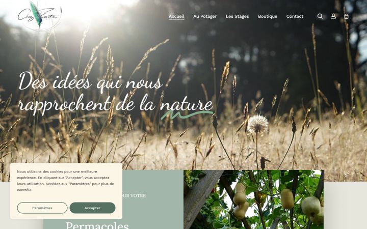 Screenshot van chezplumette.fr
