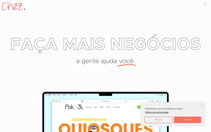 Captura de pantalla de chezpublicidade.com.br