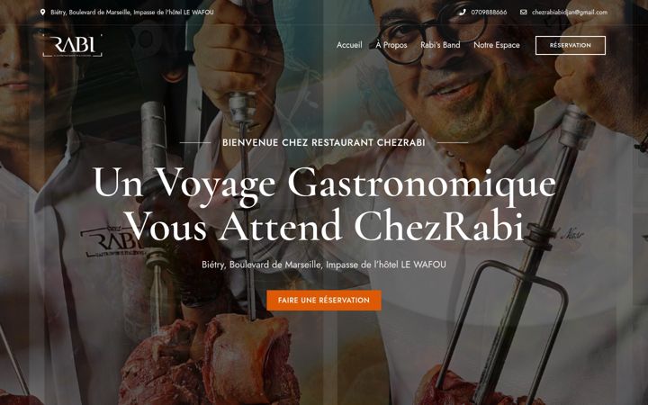 Screenshot of chezrabi.com