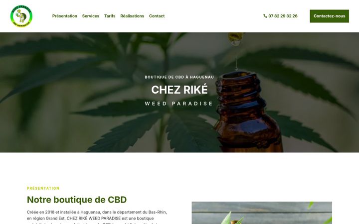 Screenshot van chezrike.fr