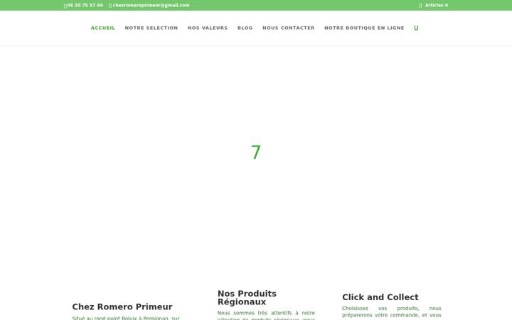 Screenshot of chezromero.com