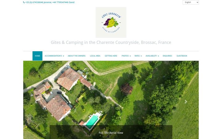 Screenshot di chezsarrazin.net