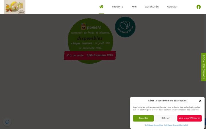 Screenshot van chezseb.fr