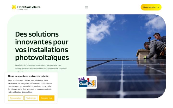 Screenshot van chezsoisolaire.fr