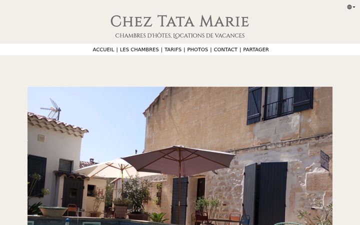 Screenshot van cheztatamarie.fr
