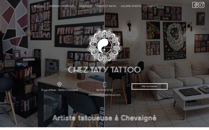 Screenshot van cheztatytattoo.fr
