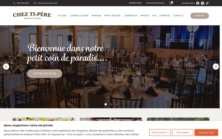 Screenshot of chezti-pere.com