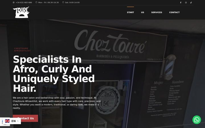 Screenshot of cheztourewed.com
