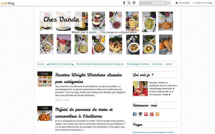 Screenshot of chezvanda.com