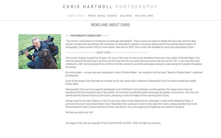 Screenshot του chfi.co.uk