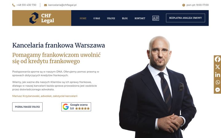 Екранна снимка на chflegal.pl