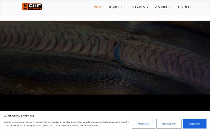 Screenshot di chfsoldadura.es