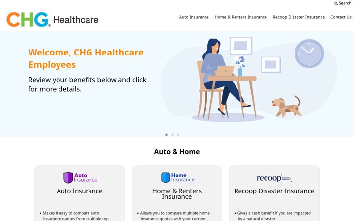 Screenshot of chgbenefitsplus.com