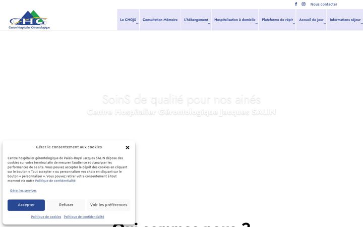 Ekraanipilt saidist chgeront-gpe.fr