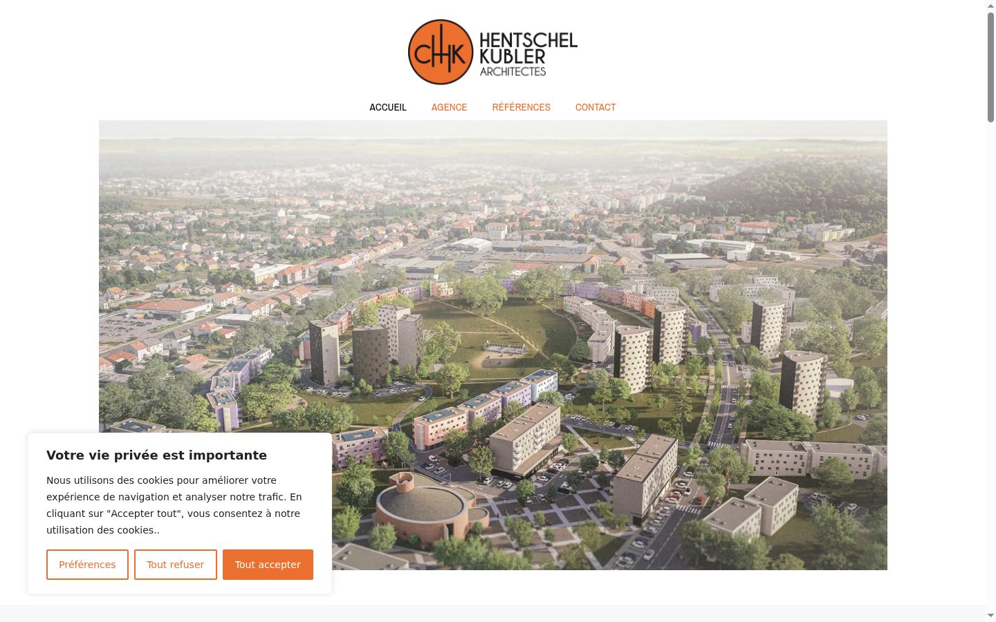 Screenshot des Einwilligungsbanners vor jeglicher Interaktion