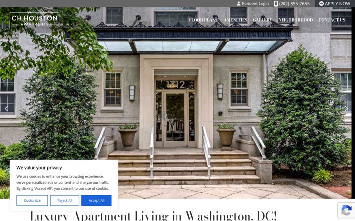 Screenshot of chhoustonapts.com