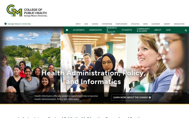 Screenshot von chhs.gmu.edu