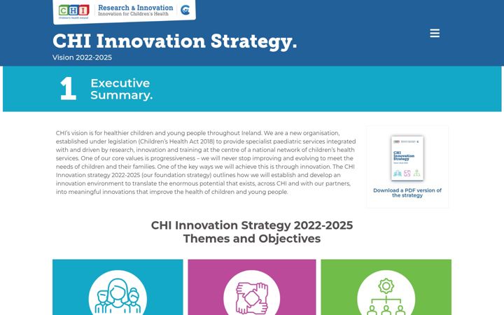 Screenshot of chi-innovation-strategy.com