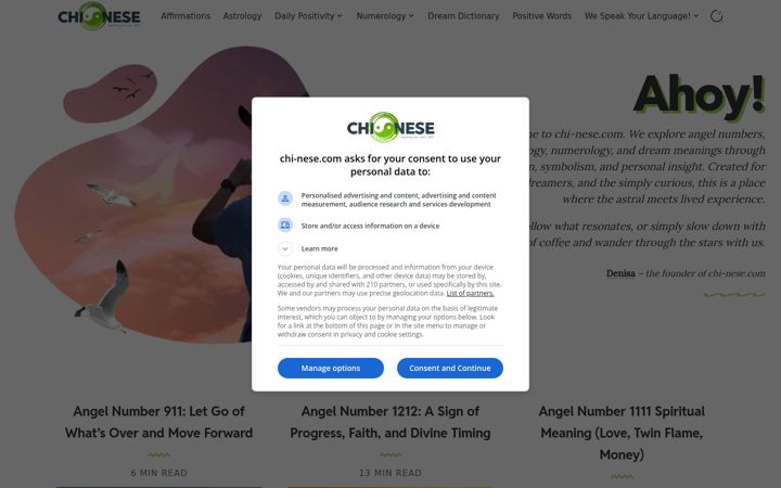 Screenshot of chi-nese.com