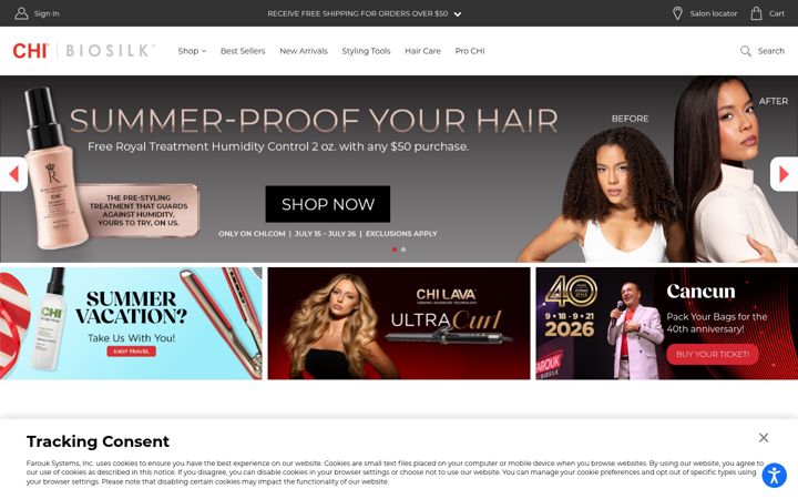 Screenshot of chi.com