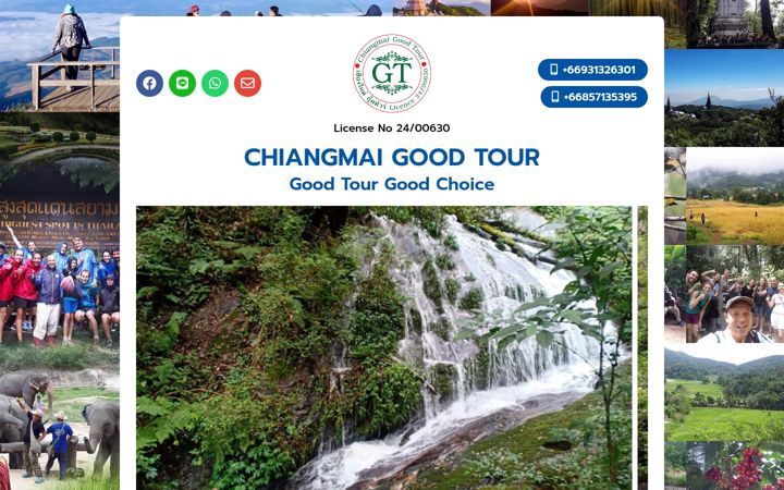 Screenshot of chiangmaigoodtours.com
