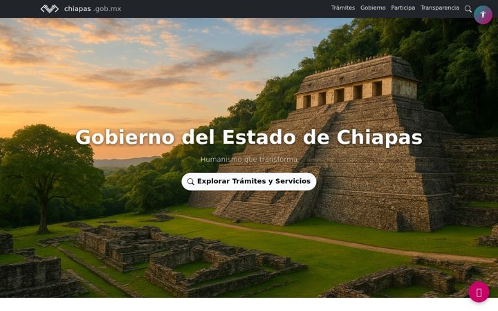 Screenshot von chiapas.gob.mx