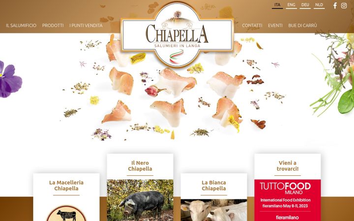 Screenshot of chiapellasalumi.it