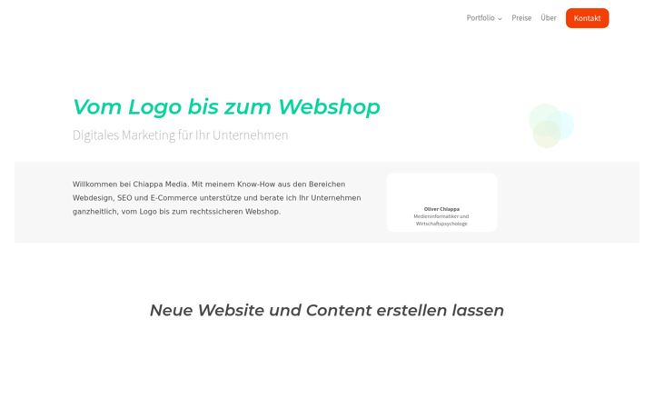 Screenshot of chiappamedia.com