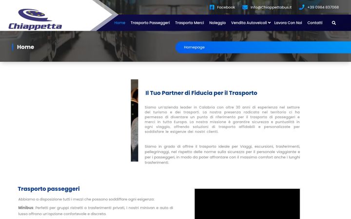 Screenshot of chiappettabus.it