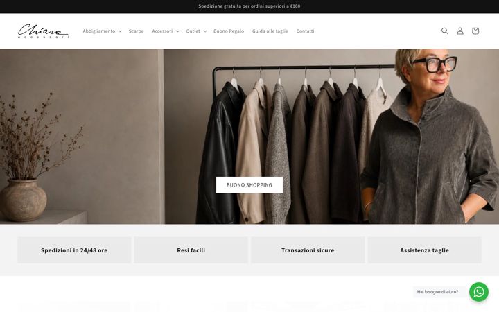 Screenshot of chiaraaccessori.it