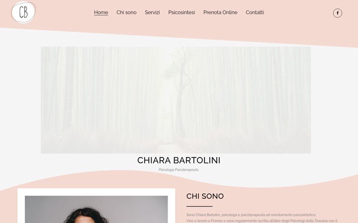 Screenshot of chiarabartolini.com