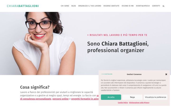 Screenshot of chiarabattaglioni.it