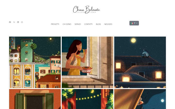 Screenshot of chiarabelmonte.com
