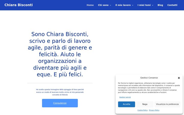 Screenshot of chiarabisconti.com