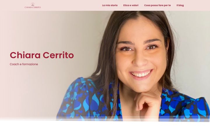 Screenshot van chiaracerritocoach.it