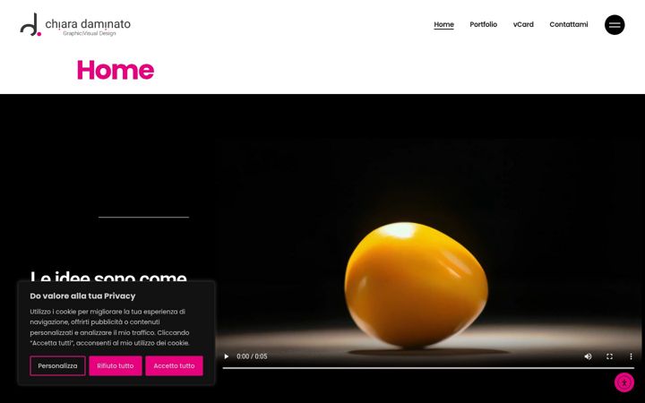 Screenshot of chiaradaminato.it