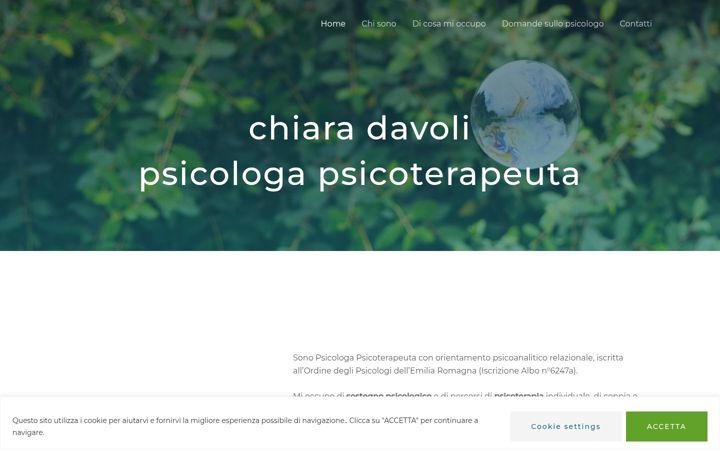 Screenshot of chiaradavoli.it