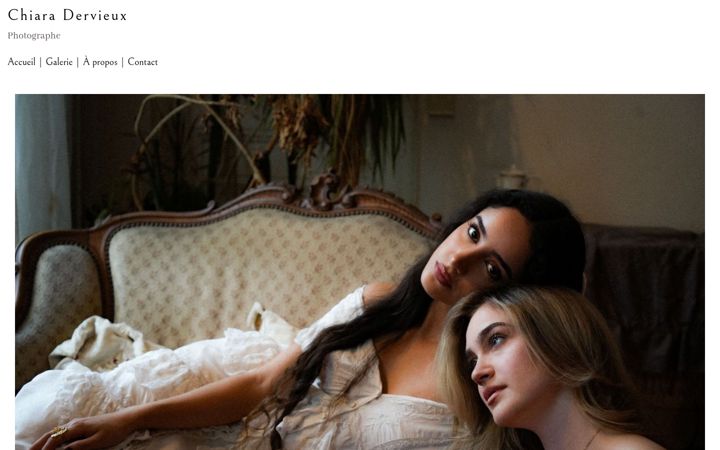 Screenshot of chiaradervieux.com