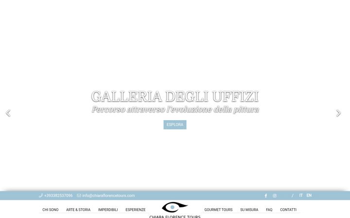 Screenshot of chiaraflorencetours.com