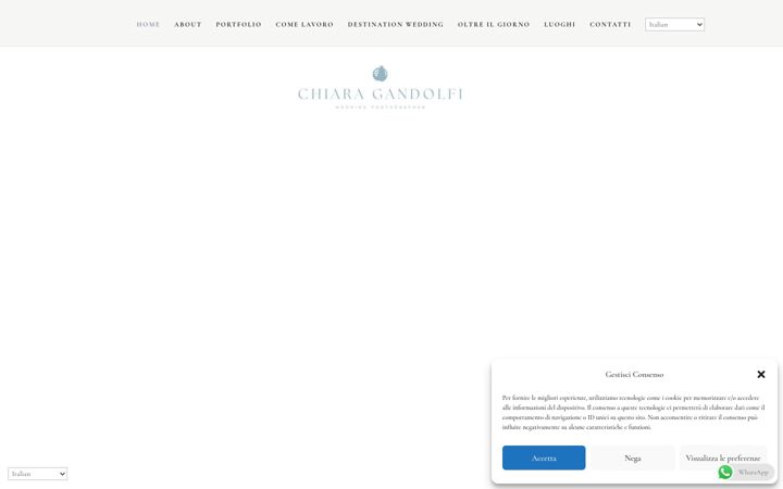 Screenshot of chiaragandolfifotografa.it