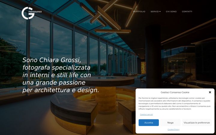 Screenshot of chiaragrossi.com