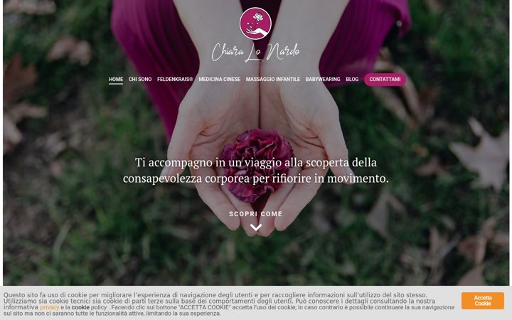 Screenshot of chiaralonardo.it