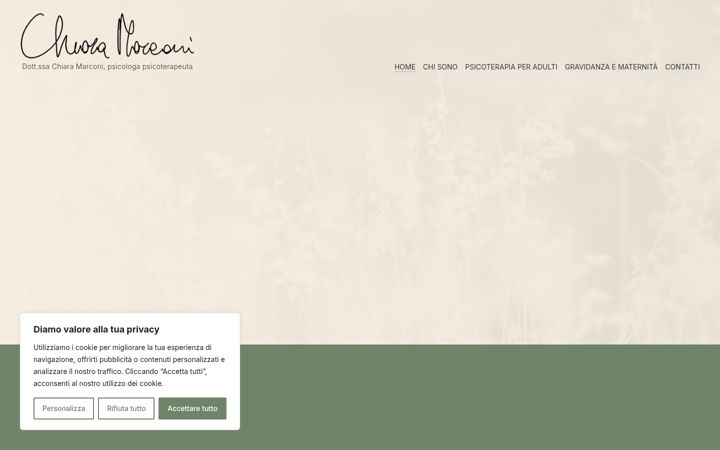 Screenshot of chiaramarconipsicologa.it
