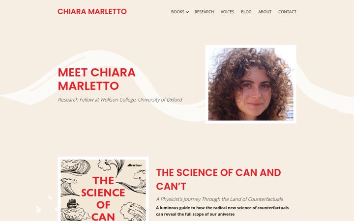 Screenshot of chiaramarletto.com