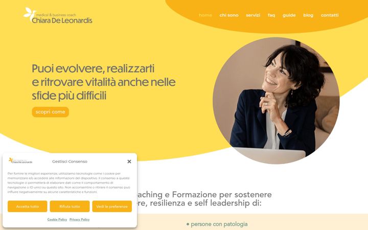 Screenshot of chiaramedicalcoach.it