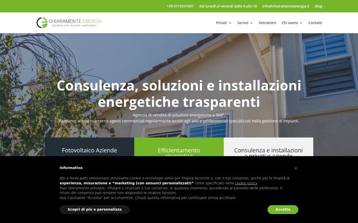 Screenshot of chiaramenteenergia.it