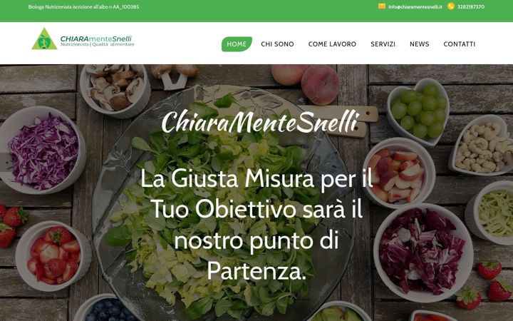 Screenshot of chiaramentesnelli.it
