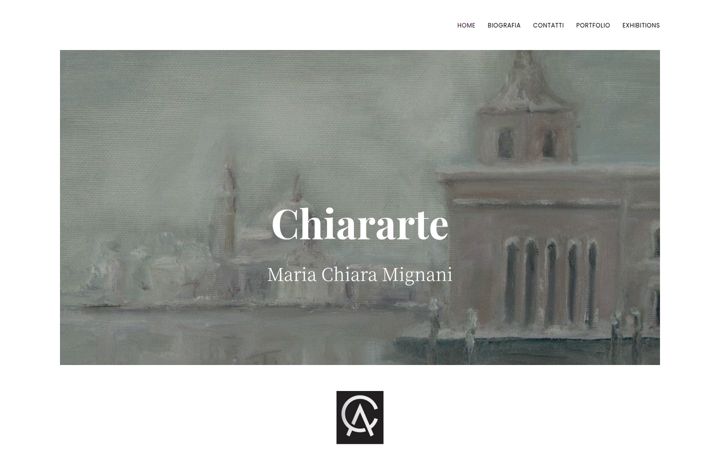 Skærmbillede af chiararte.it
