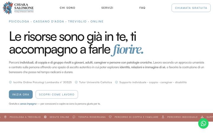 Screenshot of chiarasalomone.com
